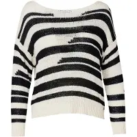 KOROSHI Pullover preto / branco