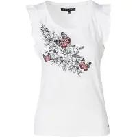 KOROSHI Top vermelho / preto / branco