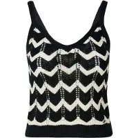 KOROSHI Top de malha preto / offwhite