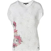 KOROSHI Camisa estuque / cinzento / granadina / branco