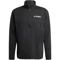 Adidas Camisa funcionais 'Multi Climacool 1/2 Zip Long Sleeve' preto / branco