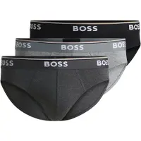 BOSS Cueca cinzento / cinzento escuro / preto / branco