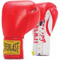 Everlast Luvas De Boxe De Couro Artificial 1910 Sparring Laced