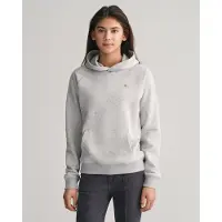 Gant unisex para criança. 906878 Camisola com capuz e escudo cinzento (13/14años= 158/164cm), Casual, Cinza, Algodão, Manga comprida, moda i