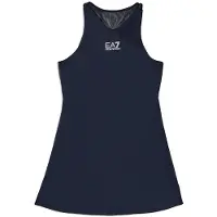 EA7 para menina. 8NFA51_FJGBZ Vestido Tennis Pro em tecido técnico Ventus7 azul-marinho (4Años= 106cm), Esportivo, Tênis / Paddle tennis, Po