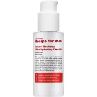 Recipe For Men Receita para homem Recarga instantânea Ácido Hialurónico Gel Hidratante Rosto 75 ml