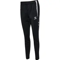 Hummel Calças de desporto 'Lead 2.0' preto / branco