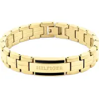 Tommy Hilfiger Bracciale Parker Acciaio Placcato Oro Uomo Bracciale