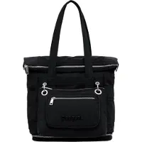 Desigual , Mochila Voyager com vários bolsos, Poliamida, Preto, U