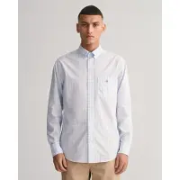 Gant para homem. 3000120 Camisa de popelina xadrez Vichy de corte regular (5XL), Casual, Algodão, Manga comprida