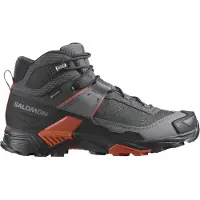 Salomon - Calçado caminhada homem - X Ultra 5 Mid GTX M Asphalt / Castlerock / Burnt Ochre para Homem - Tamanho 41 1/3 - Cinzento