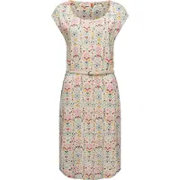 Ragwear Vestido 'Lilithe Ikat' bege / mostarda / petróleo / vermelho cereja