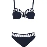 Sunflair Biquíni navy / branco