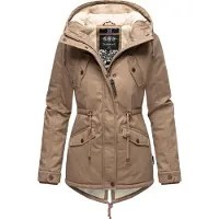 MARIKOO Parka de inverno 'Manolya' taupe