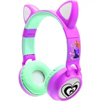 Barbie Fone De Ouvido Bluetooth With Barbie Lights To Listen To Music Without Cable 20.4x17.5x8.3 Cm