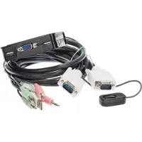 Level One Interruptor Kvm Para 2 Pc Vga/usb/Áudio