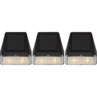 Star Trading Conjunto de 3 luzes solares LED de parede Wally Mini