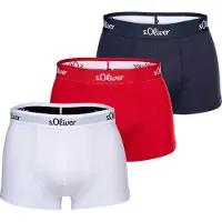 s.Oliver Boxers vermelho / preto / branco