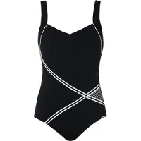 Sunflair Fato de banho preto / branco
