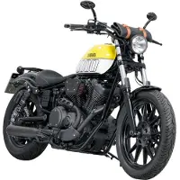 Falcon Sistema de escape Double Groove XV950R 14-, C/ CAT, PRETO