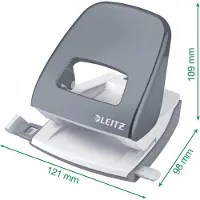 Leitz Perfuradora Papel | 5008 NeXXt | 30 folhas | 2 furos | preto
