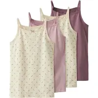 Name it Camiseta Interior Sem Mangas Floral 4 Unidades