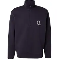 Armani Exchange Sweatshirt marinho / branco