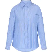 Usha Blusa azul / azure / branco