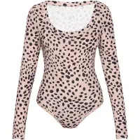 Swirly Camisa body cappuccino / preto