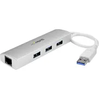 StarTech.com Hub 3-port Usb 3.0 Plus Gigabit Ethernet