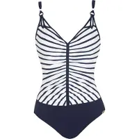 Sunflair Fato de banho azul escuro / branco