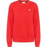 Kaffe Sweatshirt 'Liddy' vermelho fogo