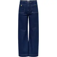 ONLY Calças de ganga mom ONLMADELINE HW WIDE mulheres - Azul - EU S / 32