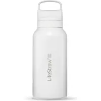 LifeStraw Go Polar White GOST-1L-WHT Stainless Steel, garrafa de água com filtro de 2 fases, 1L