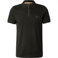 BOSS para homem. 50537507 Pólo preto de corte justo (L), Casual, Algodão, Manga curta
