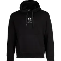 Armani Exchange para homem. XM000369AF10818UC001 Camisola com capuz preta (L), Preto, Casual, Esportivo, Algodão, Multisport