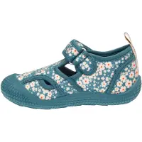 Playshoes Pantufa petróleo / lagosta / branco