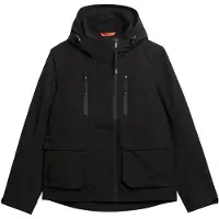 Superdry para mulher. W5011851A Casaco corta-vento com capuz Ultimate Tech Preto (M), Casual, Polister Reciclado, Sustentável