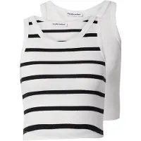 STUDIO SELECT Top 'Marlene' preto / branco