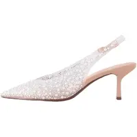 Next Sapatos abertos atrás transparente / branco