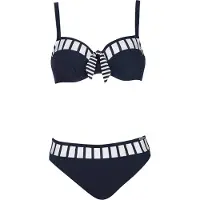 Sunflair Biquíni navy / branco