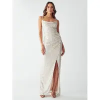 BWLDR Vestido 'INDY' ouro / branco