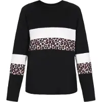 Faina Camisa castanho / preto / branco