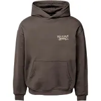 Multiply Apparel Sweatshirt 'Scholar' chocolate / cinzento claro / preto