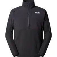 The North Face - Polares - M Glacier Heavyweight 1/2 Zip Asphalt Grey TNF Black para Homem - Tamanho S - Cinzento
