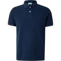 Superdry para homem. M1110439A Pólo Vintage Destroy azul-marinho (S), Casual, Algodão, Manga curta