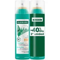 Klorane Shampoo Secco Purificante Ortica capelli Scuri duplo 2 x 150 ml — Shampoo secco