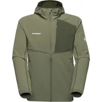 Mammut - Vestuário caminhada - Madris Light ML Hooded Jacket Men Marsh para Homem - Tamanho M - Caqui