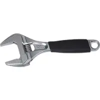 Bahco Chave Inglesa Ergo Large Opening Center Knurled With Rubber Handle And Chrome Finish Pliers 32 Mm 170 Mm