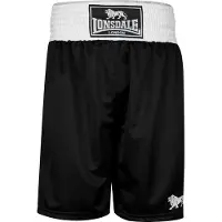 Lonsdale Calças de desporto preto / branco